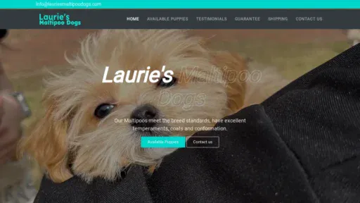A screenshot of Lauriesmaltipoodogs.com