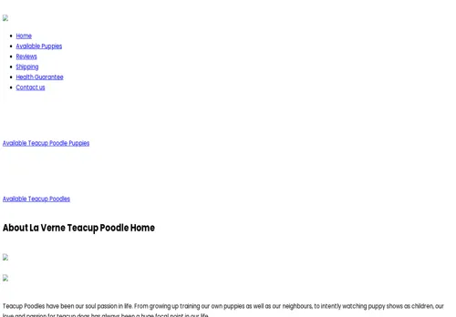 is laverneteacuppoodlehome.com legit? screenshot