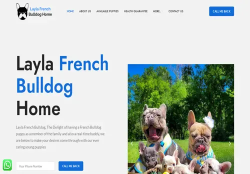 is laylafrenchbulldoghome.com legit? screenshot