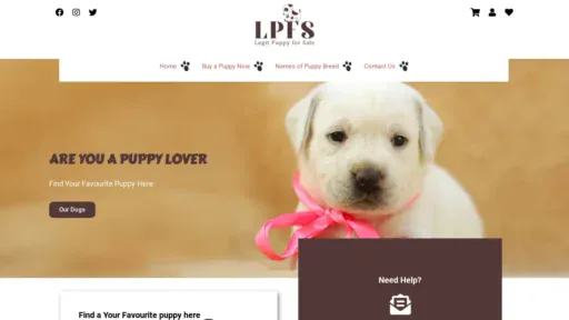 A screenshot of Legitpuppybreeders.com