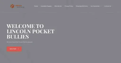 A screenshot of Genlanfamilystbernard.com