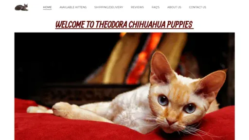 A screenshot of Lisadevonrexkittens.com