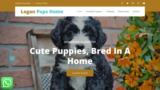 A screenshot of Loganpupshome.online