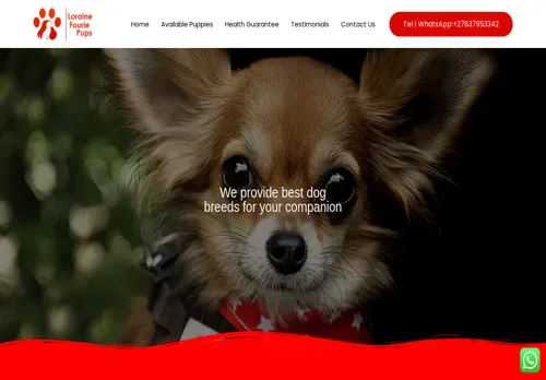 is lorainefouriepups.co.za legit? screenshot