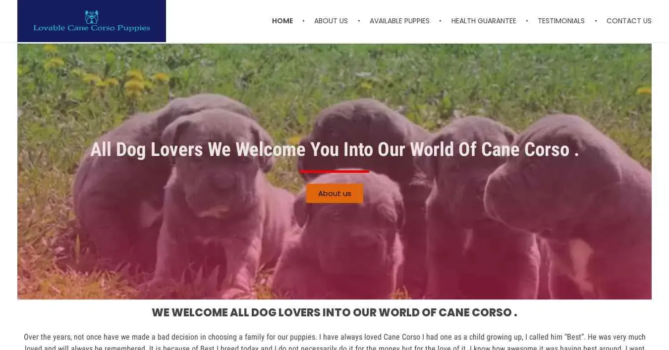 is lovablecanecorsopups.com legit? screenshot