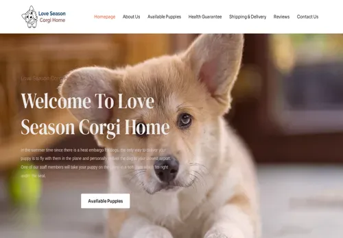 is loveseasoncorgihome.com legit? screenshot