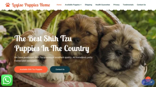 A screenshot of Loyisopuppieshome.online