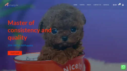 A screenshot of Luringpuppies.com