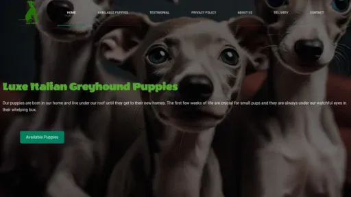 A screenshot of Luxegreys.com