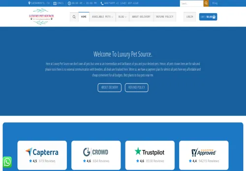 is luxurypetsource.com legit? screenshot