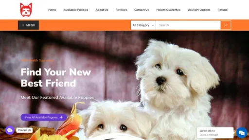 A screenshot of Macymaltesepuppies.com
