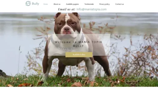 A screenshot of Maniatopia.com