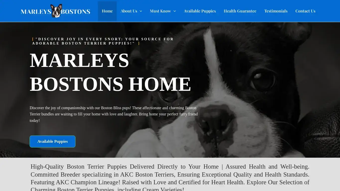 is Buy Boston Terrier Online legit? screenshot