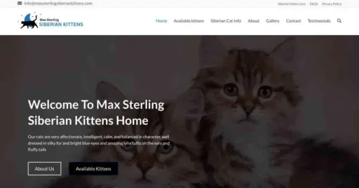 A screenshot of Genlanfamilystbernard.com
