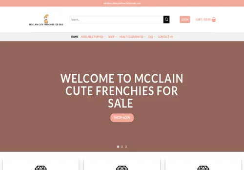 is mcclaincutefrenchiesforsale.com legit? screenshot