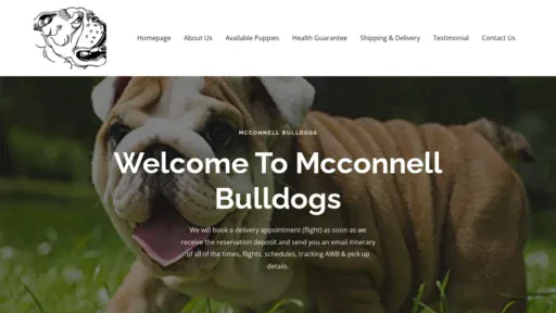 A screenshot of Mcconnellbulldogs.com
