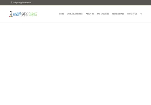 is merrygreatdanes.com legit? screenshot