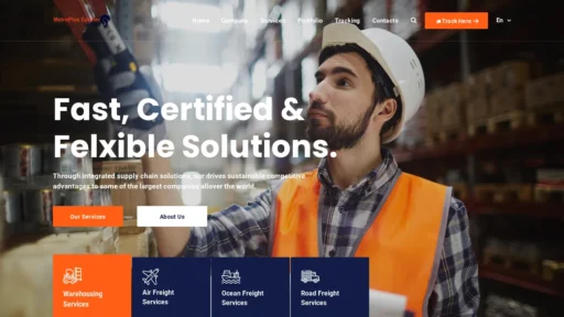 A screenshot of Metropluscourierservices.com