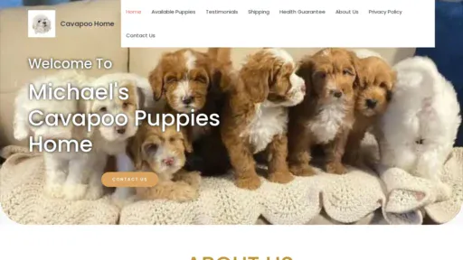A screenshot of Michealscavapoohome.com