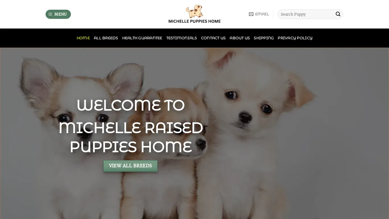 is michellepuppieshome.com legit? screenshot