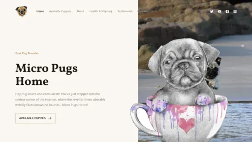 A screenshot of Micropugs.online