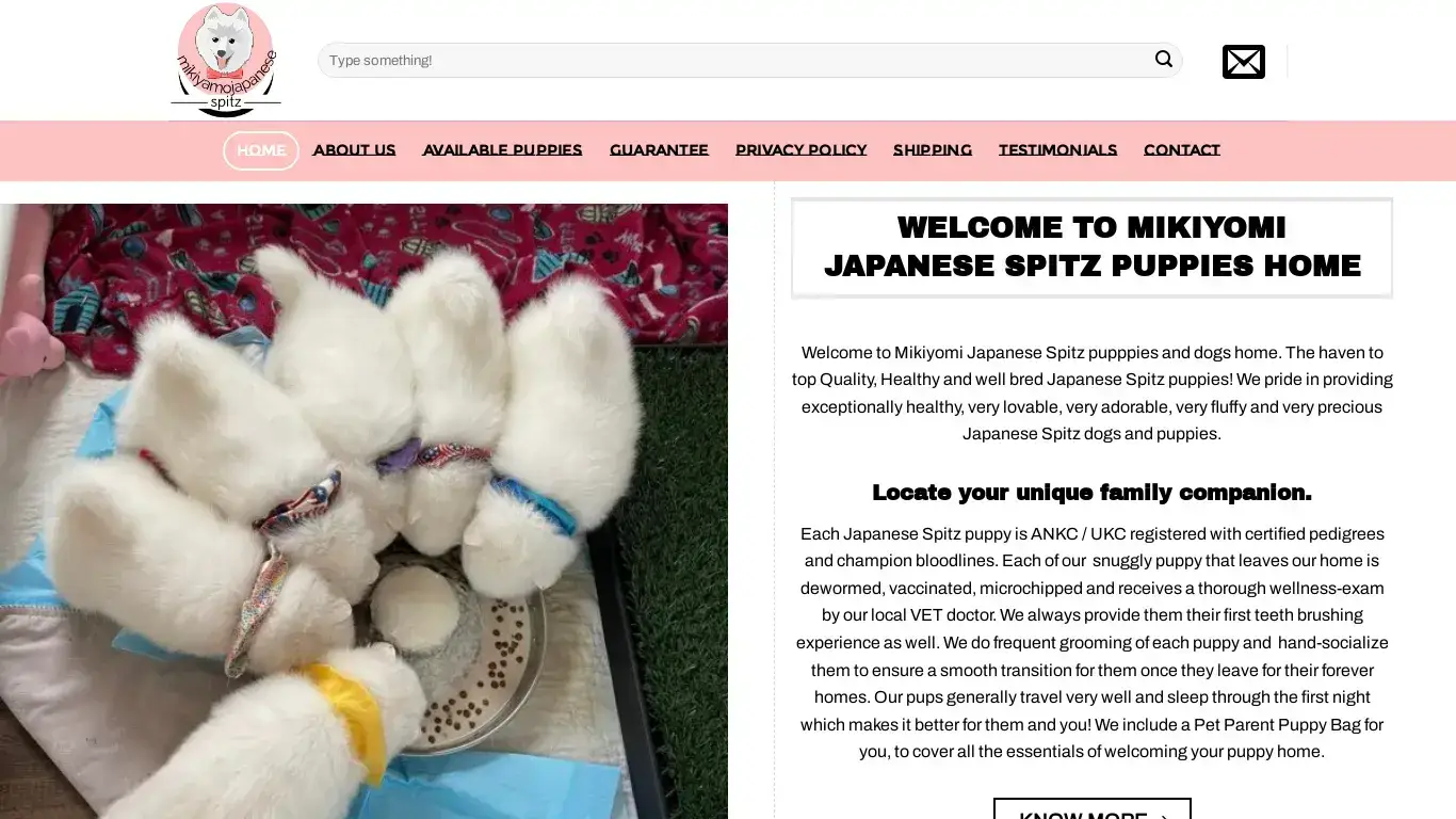 is Mikiyomi Japanese Spitz Puppy Home legit? screenshot