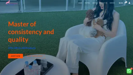 A screenshot of Milkypuppies.com