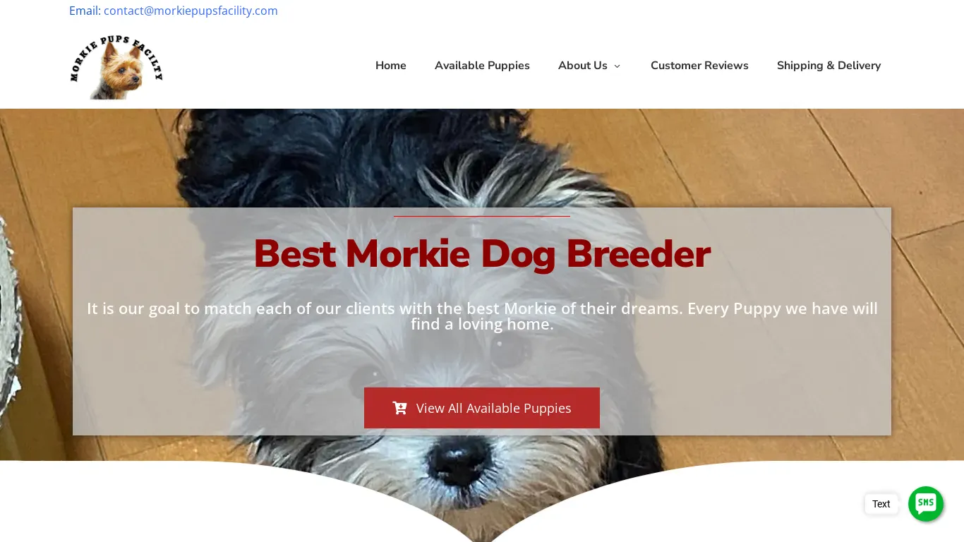 is morkiepupsfacility.com legit? screenshot