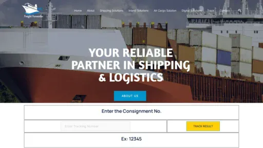 A screenshot of Msfreightforwarder.com