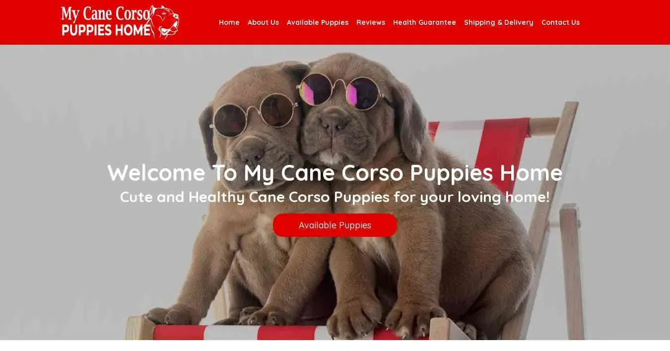 is mycanecorsopuppieshome.com legit? screenshot
