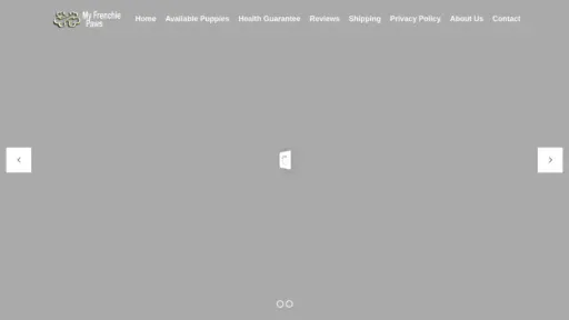 A screenshot of Myfrenchiepaws.com
