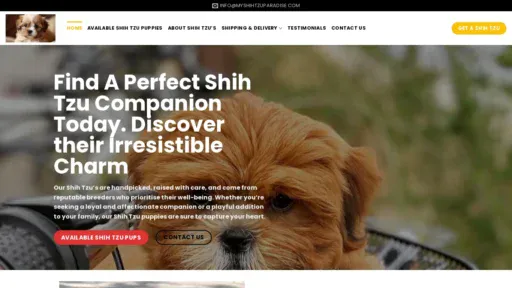 A screenshot of Myshihtzuparadise.com