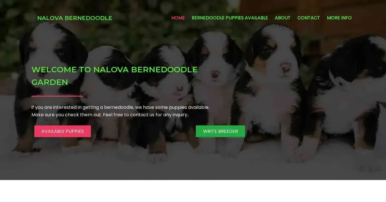 is nalovabernedoodlegarden.com legit? screenshot