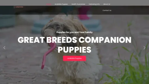 A screenshot of Nathanpuppies.co.uk