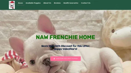 A screenshot of Nawfrenchie.com