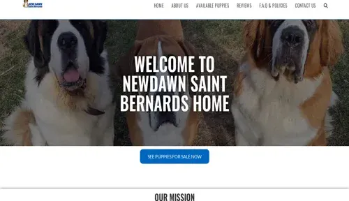 A screenshot of Genlanfamilystbernard.com