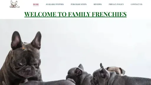 A screenshot of Newgenerationfrenchies.com
