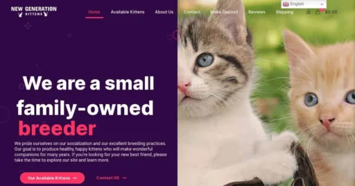 A screenshot of Genlanfamilystbernard.com