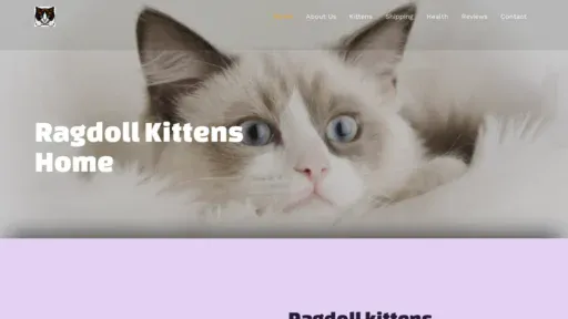 A screenshot of Nibaragdollhome.com