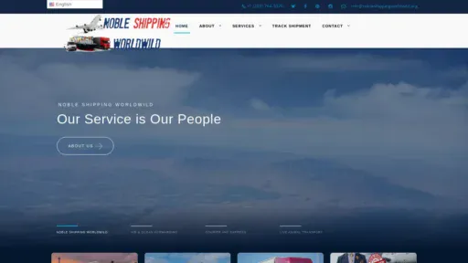 A screenshot of Nobleshippingworldwild.org