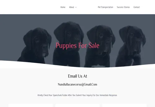 is nundiallacanecorso.com legit? screenshot