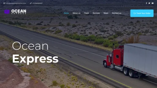 A screenshot of Oceanexpressinc.com