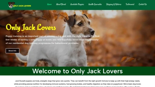 A screenshot of Onlyjacklovers.com