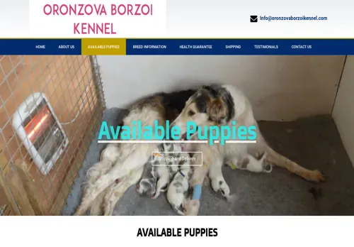 is oronzovaborzoikennel.com legit? screenshot