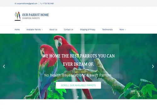 is ourparrotshome.com legit? screenshot