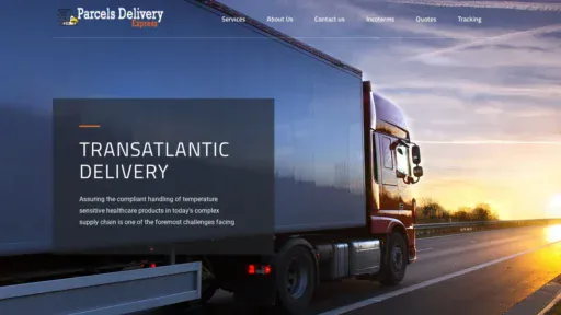 A screenshot of Parcelsdeliveryexpress.com