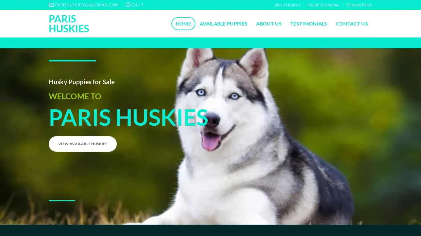is parishuskies.com legit? screenshot