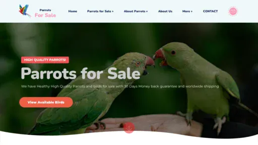 A screenshot of Parrots.su