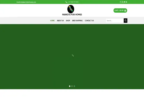 is parrotsforhomes.com legit? screenshot