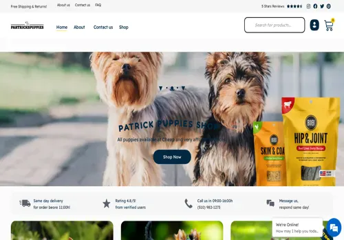 is partrickspuppies.com legit? screenshot